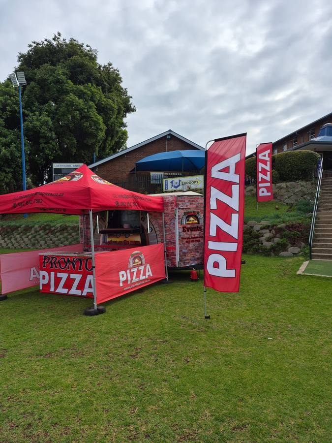 Pronto Pizza set up at a sports ground