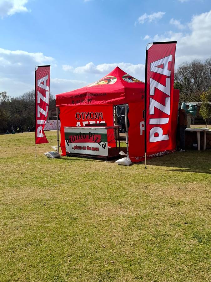 Pronto Pizza set up at a sports ground