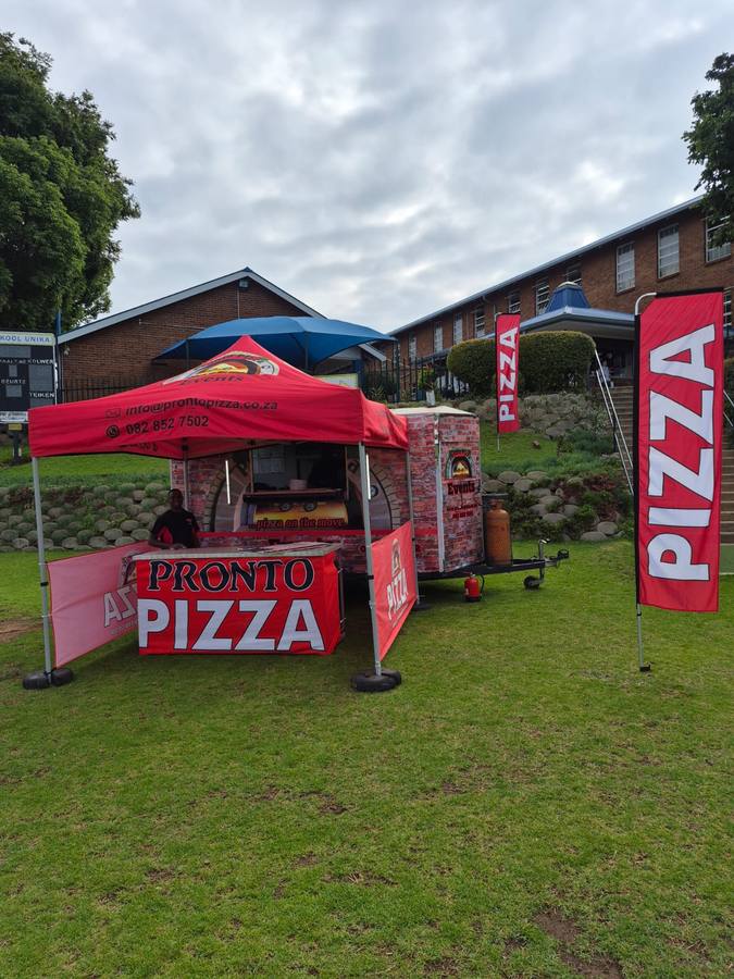 Pronto Pizza set up at a sports ground