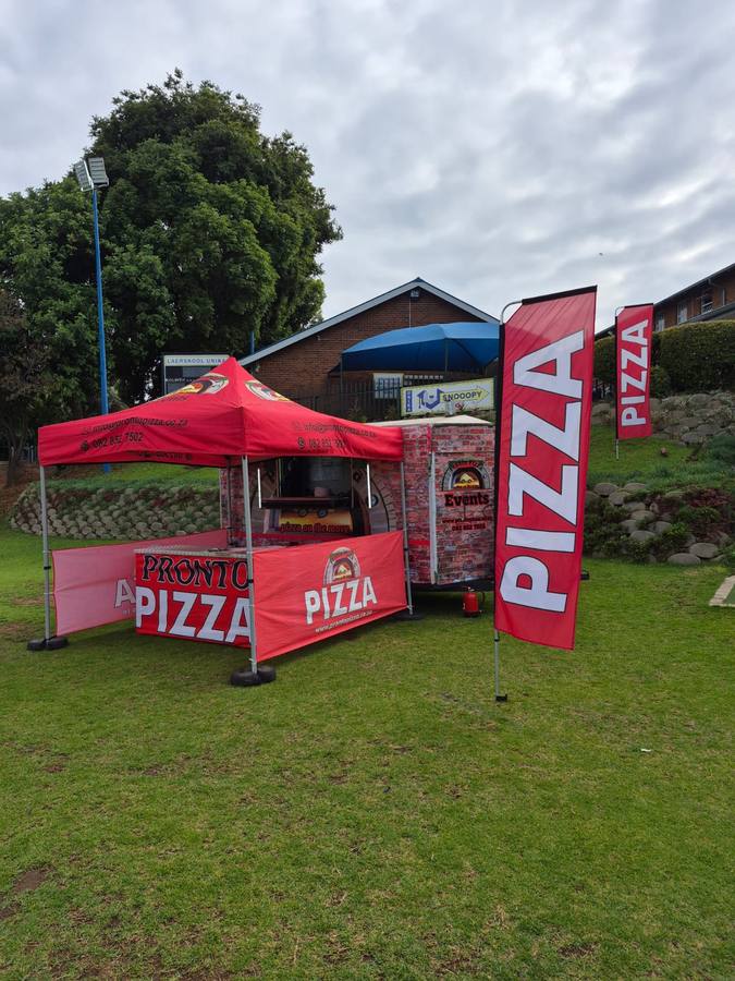 Pronto Pizza set up at a sports ground