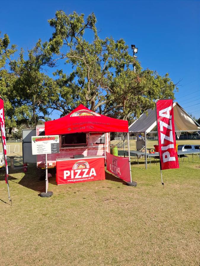 Pronto Pizza set up at a sports ground