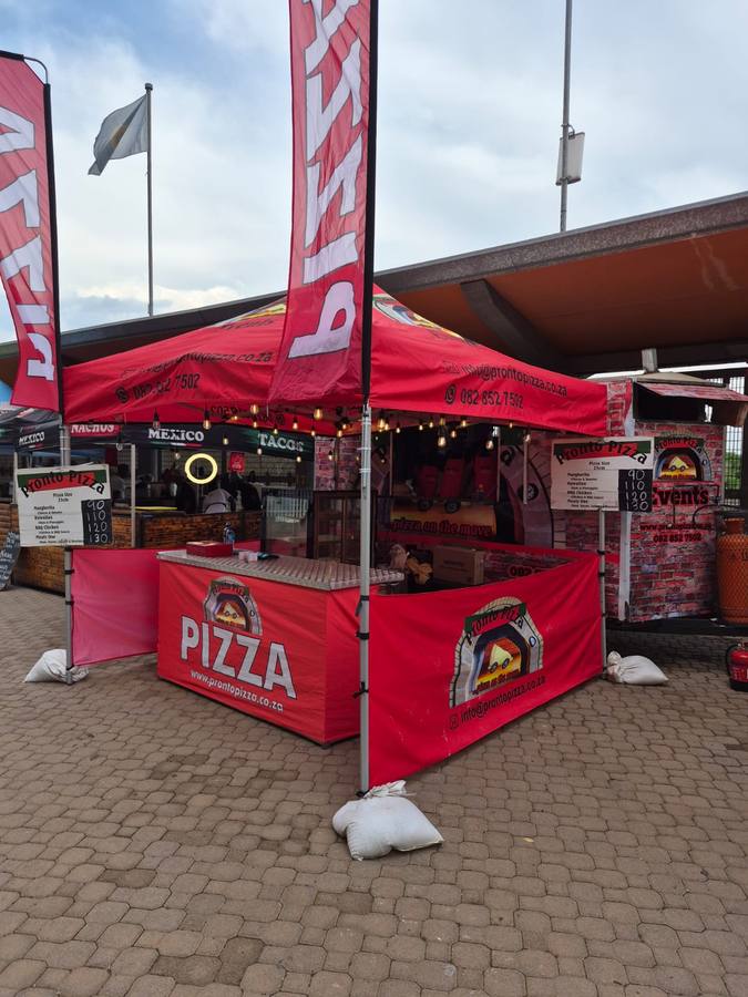 Pronto Pizza set up at a sports ground